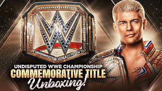 WWE Undisputed Universal Championship Commemorative Title Belt Unboxing [upl. by Darby]