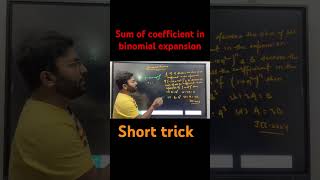 Binomial theorem  Sum of coefficient in binomial expansion  jee [upl. by Sharpe]