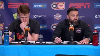 Adam Forde and Sam Waardenburg press conference vs Brisbane Bullets  Round 9 NBL24 [upl. by Derron]