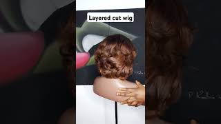 Layered cut wig layeredcut wigstyling wigs music [upl. by Marriott467]