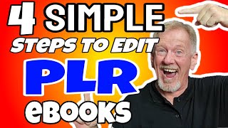 Best Way To Edit PLR Ebooks  4 Simple Steps To Edit PLR Ebooks [upl. by Origra781]