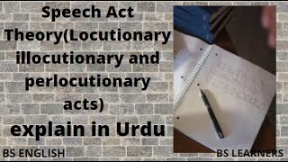 Speech ActsSpeech Act Theory locutionary illocutionary and perlocutionary acts By Bs Learners [upl. by Schoening182]