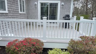 How to Clean Mildew and Mold off Deck and Railings works on Trex Pressure treated and Mahogany [upl. by Benoite603]