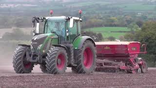 Fendt 718 amp Vaderstad Rapid Sowing [upl. by Devland786]