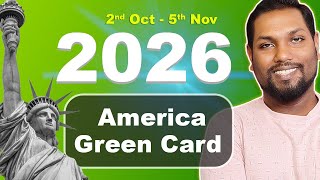 America Green Card 202526  ෙමවරත් නොමිලේ ඇමරිකා යන්න අවස්ථාව  2026 DV ලොතරැයිය දාමු  SL TO UK [upl. by Zampino]