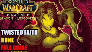 Twisted Faith Rune Guide WoW  Memory of a Devout Champion [upl. by Nonnairb]