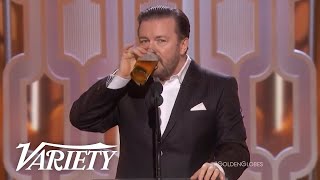 The Best of Ricky Gervais at the Golden Globes [upl. by Sass559]