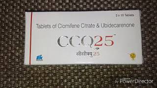 CCQ 25 Tablets Review  Clomifene Citrate amp Ubidecarenone Tablets Uses Side Effects Precautions [upl. by Esertak]