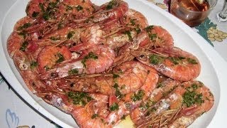 Como hacer gambas al horno [upl. by Amlas]