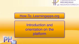 HowTo Learningappsorg  Introduction [upl. by Leirza]