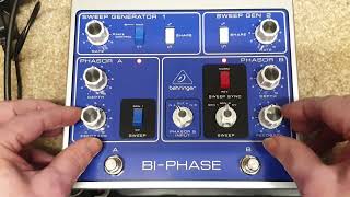 Behringer BiPhase pedal newer pedals are labelled as Dual Phase [upl. by Aneehsat]