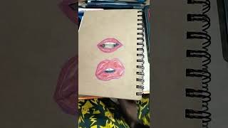 random lips practice day 1 💕art artist [upl. by Eirised327]