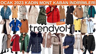 TRENDYOL KADIN MONT KABAN İNDİRİMLERİ  OCAK 2023  TRENDYOL GİYİM KAMPANYALARI  TrendyolCom [upl. by Odicalp]