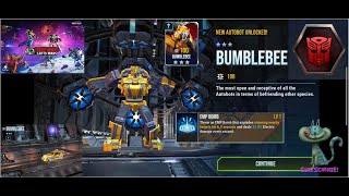 Transformers Earth Wars Unlock Bumblebee a 3 Silver Stars Autobot and Gameplay [upl. by Politi]