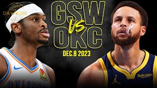 Golden State Warriors vs OKC Thunder Full Game Highlights  December 8 2023  FreeDawkins [upl. by Kerwinn]