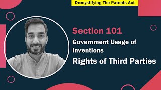 Government Usage of Invention S101 35  Rights of Third Parties [upl. by Ativad545]