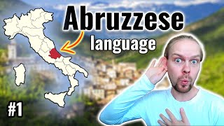 Abruzzese Dialect  Can Catalan French Spanish and Latin speakers understand it  1 [upl. by Leahcam]