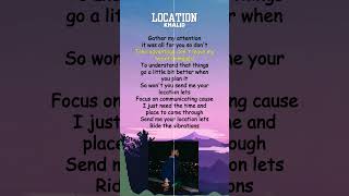 Khalid  Location Lyrics shorts [upl. by Adonis]