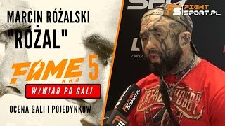 Różal o FAME MMA 5 To jest fenomenalne Dla Bonusa poprzeczka za wysoko [upl. by Namrac]