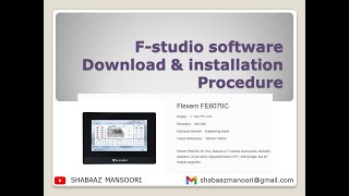 Flexem F studio software Download amp installation Procedure for FE6070C HMI Tutorialsimautomation [upl. by Aracaj]