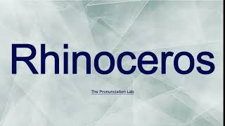 Rhinoceros Pronunciation How to Pronounce Rhinoceros  Clear and Simple Guide [upl. by Trub]