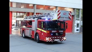 MOBILISE MOBILISE  London Fire Brigade  Turntable Ladder A213 LFB Paddington responding [upl. by Sibel]