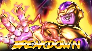 Dragon Ball Legends BREAKING DOWN BROKEN ULTRA GOLDEN FRIEZA REVIVE HAS BEEN POWERCREPT [upl. by Eanrahs820]