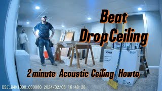 HOW TO Beat Drop Ceiling creative interesting howto [upl. by Qifar86]