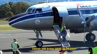 CONVAIR 440 Arrives HARS Albion Park 21082016 from South Africa [upl. by Clotilda]