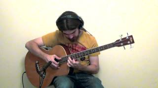 Air on a G String Bach  Solo Acoustic Bass Guitar [upl. by Goodspeed]