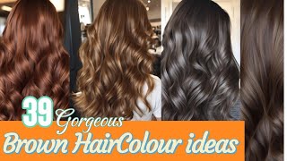 Gorgeous Brown HairColour Trends  Types of trending brown hairColor  stylesforall haircolorideas [upl. by Ignatius803]