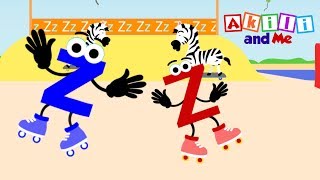 The Letter Z  Educational Phonics Song amp Backwards Alphabet  Akili and Me  African Edu Cartoons [upl. by Twum]