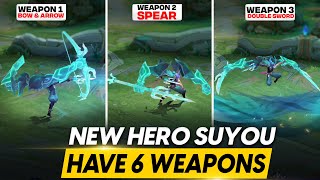 THIS NEW HERO SUYOU HAS 6 DEADLY WEAPONS  MLBB UPCOMING NEW HERO NO126 [upl. by Llenyt]