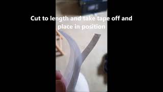 Using Draught proofing Tape to cure draughts on Windows and doors [upl. by De]