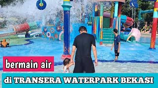 TRANSERA WATERPARK Bekasi  Luas dan banyak permainannya [upl. by Ragde]