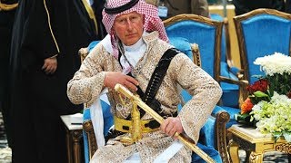 Prince Charles dances with sword in Saudi Arabia [upl. by Icyac278]