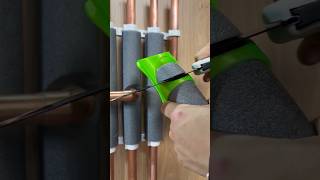 How to lag copper pipes like a pro asmr asmrsounds diy howto subscribe youtubeshorts tools [upl. by Chui]