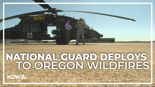 Oregon National Guard mobilizes to help with wildfires burning throughout the state [upl. by Suhpesoj572]