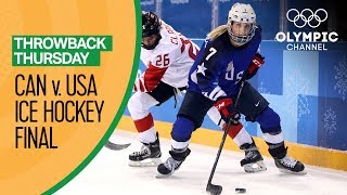 USA v Canada  Womens Ice Hockey Gold Medal Match  PyeongChang 2018  Throwback Thursday [upl. by Adiv271]