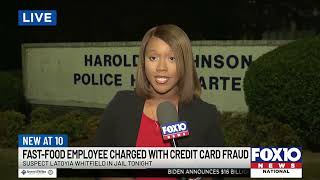 Fast food employee charged with credit card fraud [upl. by Yttak]