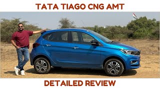 Tata Tiago CNG AMT Review  One Of A Kind [upl. by Atiek740]