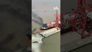 Explosion at NingboZhoushan Port [upl. by Adnof]