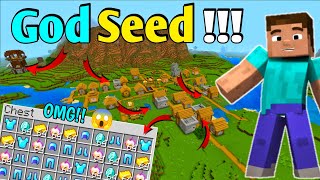 Minecraft God Seed Revealed 😱  New Perfect Spawn Seed For MCPE [upl. by Esele476]