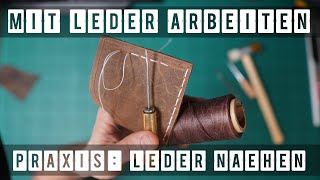 LEDER VON HAND NÄHEN [upl. by Marilee]