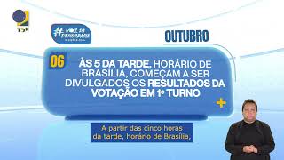 Calendário Eleitoral Divulgação dos resultados das votações a partir das cinco da tarde [upl. by Glynas779]