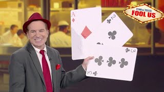 Penn amp Teller Fooled By 3 Card Scam  Joe Monti  Penn amp Teller Fool Us [upl. by Eckel]