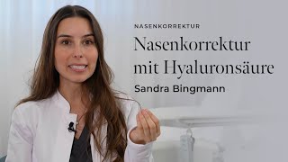 Nasenkorrektur mit Hyaluronsäure  skinmed  Dermatologie in Lenzburg Aargau [upl. by Atikel]