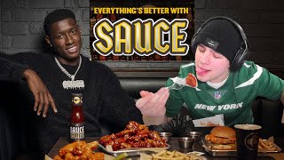 Sauce Gardners quotSauce Saucequot Wings Are LEGIT Food Review [upl. by Cecilius]