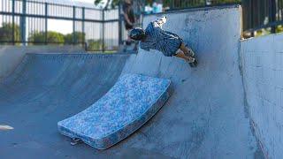 DIY SKATEPARK FOAM PIT [upl. by Rese297]