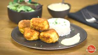 Recette  Boulettes de poulet riz blanc et crème à la moutarde [upl. by Anilet]